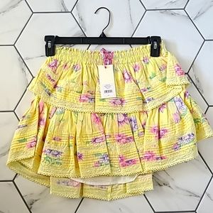 Loveshackfancy yellow skirt